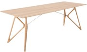 Tavolo da pranzo con piano in rovere 240x90 cm Tink - Gazzda