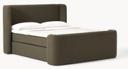Letto boxspring in bouclé Perla