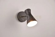 Enzo applique doppio cono metallo nero h. 16,5cm  1 luce attacco e27