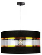 Lampadario a sospensione con filo LIND 1xE27/60W/230V nero