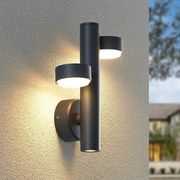 Lucande Kynlee applique LED da esterni, 3 luci