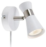 Markslöjd 108627- Faretto da parete FOLIE 1xGU10/7W/230V bianco/cromo opaco