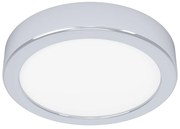 Plafoniera Moderna Fueva 5 Acciaio Cromo Led Integrato 11W 3000K Ip44