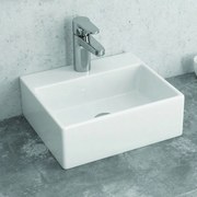 Kamalu - lavabo piccolo da appoggio 33 cm in ceramica bianca | litos-233