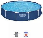 Piscina tonda steel pro Ø366X76H con pompa