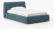 Letto singolo in bouclé con contenitore Cloud