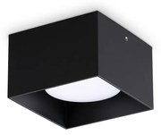 Plafoniera Contemporanea Spike Alluminio Nero 1 Luce Gx53 15W 3000K Ip20