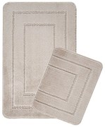 Set di tappetini per il bagno marrone chiaro 2 pz 50x80 cm Cerceve – Foutastic