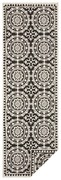 Tappeto da esterno nero e crema , 80 x 250 cm Jardin - NORTHRUGS