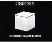 Cini &amp; Nils Cuboluce bianco con lampadina led E14 3W