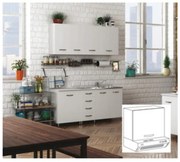 Kit Cucina Pensile 1 Anta Sopracappa 60X32Xh49 Cm Bianco