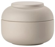 Organizer da bagno beige in gres per dischetti di cotone Sensu – Zone