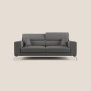 Blade Divano moderno con poggiatesta reclinabili in Ecopelle T04 antracite