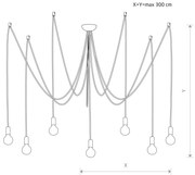 Lampada a sospensione Spider Nowodvorski Lighting, dimmerabile, Bianco / Opale, Soggiorno / Sala da pranzo, Metallo, Lampada a sospensione