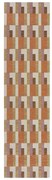 Passatoia in colore arancio-naturale 60x230 cm Riley Block Geo - Flair Rugs