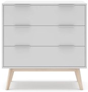 Cassettiera bassa bianca 80x83 cm Campus - Marckeric