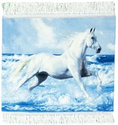 Tabriz Tappeto persiano 70x60 Blu (Iran) Annodato A Mano