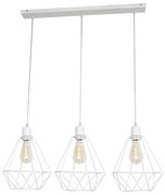 Lampadario KARO 3xE27/15W/230V bianco