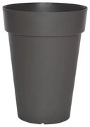 Vaso Riviera 415376 Rotondo Grigio Plastica