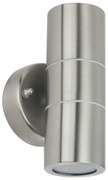 Applique Esterno Moderna Landon Acciaio 2 Luci Gu10 Ip54