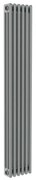 Radiatore acqua calda Comby in acciaio 3 colonne, 6 elementi, interasse 1735 mm, grigio
