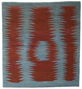 Kilim Tappeto persiano 120 x 110 Blu (Iran) Tessuto A Mano