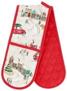 Doppio guanto da cucina in cotone Christmas Town – Catherine Lansfield