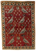 Gabbeh Tappeto persiano 120 x 170 Rosso (Iran) Annodato A Mano
