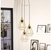 Eglo 43683 - Lampadario su corda TARBES 3xE27/60W/230V