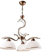 Lampadario a stelo COBRA 3xE27/60W/230V bronzo/patina