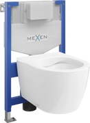 Mexen set da incasso WC telaio Fenix XS-F con vaso WC Carmen, bianco lucido - 6803388XX00
