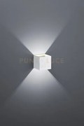 Louis applique led 4,3w 430lm, 3000k cubo bi-direzionale colore bia...
