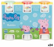 Set di soffiatori di bolle Peppa Pig 3 Pezzi 60 ml (24 Unità)