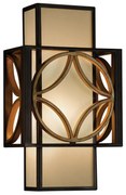 Applique Contemporanea Remy Metallo Bronzo Antico Oro 1 Luce E14