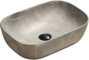 Mexen Rita lavandino da appoggio 45 x 32 cm, pietra beige - 21084597