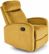 Poltrona reclinabile Wonder in senape - H98 cm