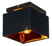 Plafoniera moderna nera con oro - VT