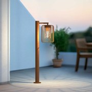 Paletto da Giardino Corten a Lanterna 80cm Base E27 IP54 - Serie NEXUS Colore Corten