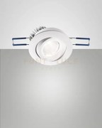 Sigma system incasso bianco tondo orientabile a led 7w 3000k 800lm ...