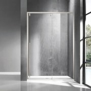 Kamalu - Doccia nicchia 130cm finitura acciaio spazzolato | KSA4000AS