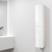 Colonna bagno sospesa 160 h cm reversibile GIGLIO finitura Bianco Lucido