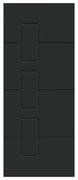 Pannello per porta d'ingresso P190 pellicolato pvc grigio L 92  x H 210.5 cm, Sp 6 mm apertura sinistra