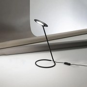 Lampada Da Scrivania In Metallo Moderna Miniarc Nero Led Diffusore Regolabile