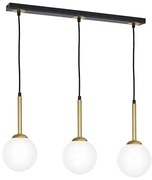 Lampadario a sospensione con filo PARMA 3xE14/40W/230V nero