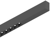 Sistema Lineare Binario Fluo Alluminio Nero Led 30W 4000K L.180,5Cm