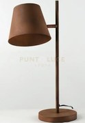 Lampada da tavolo in metallo e ferro colt ruggine 1 luce attacco e2...