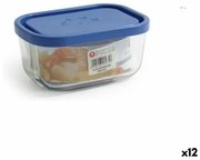 Porta pranzo Borgonovo Azzurro Rettangolare 400 ml 13,5 x 9,5 x 6,5 cm (12 Unità)