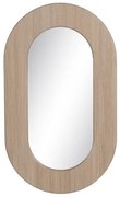 Specchio da parete Naturale Cristallo Legno MDF 50 x 2,2 x 85 cm