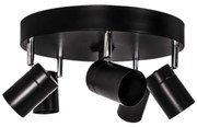 ByRydens 4200730-4002 - Faretto CORRECT 5xGU10/7W/230V nero Ø 30 cm