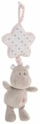 Peluche con Sonagli Ippopotamo 35 cm Rosa